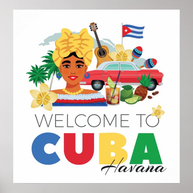 Póster Cuba La Habana (Frente)