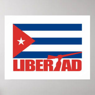 Póster Cuba - Libertad