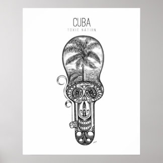 Póster Cuba Nación tóxica
