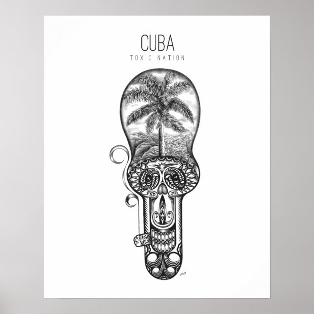 Póster Cuba Nación tóxica (Frente)