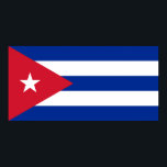 Póster Cuba National World Flag<br><div class="desc">Want everybody to know you represent a certain country? Show off your national pride with this flag of the world product. This item displays a world flag featuring the flag of Cuba.
Visit World Flags Poster at https://www.zazzle.com/worldflagsposter for more products featuring flags and banners from around the world.</div>