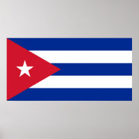 Cuba National World Flag