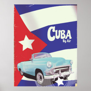 Póster Cuba por Aire