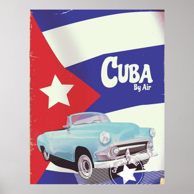 Póster Cuba por Aire (Frente)
