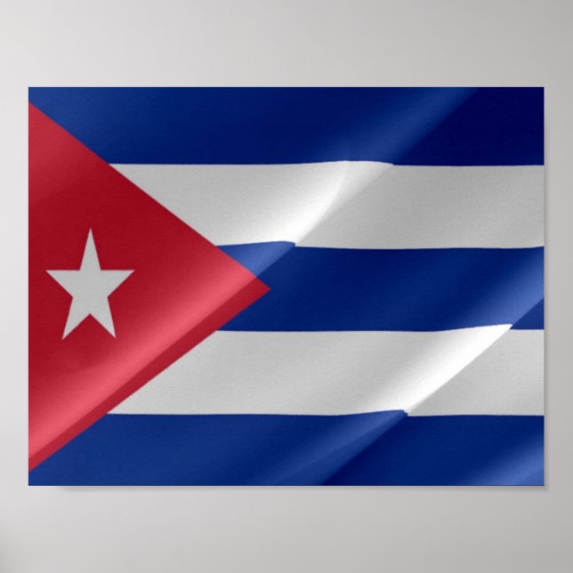 Póster Cuba - Waving Flag - (Frente)