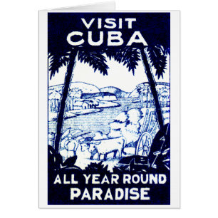 Poster cubano del viaje del vintage