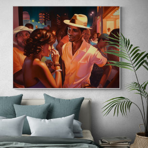 Póster Cubanos hablan de pintura nocturna en Miami