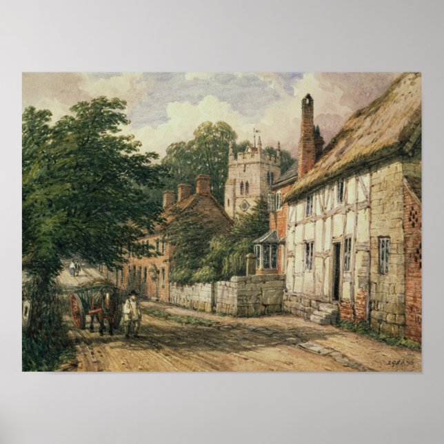 Póster Cubbington, Warwickshire (Frente)