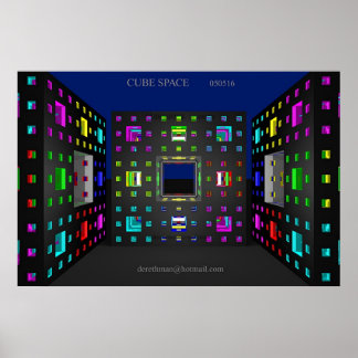 Póster Cube Space (print)