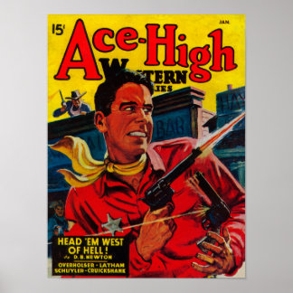 Póster Cubierta 3 de la revista Ace High