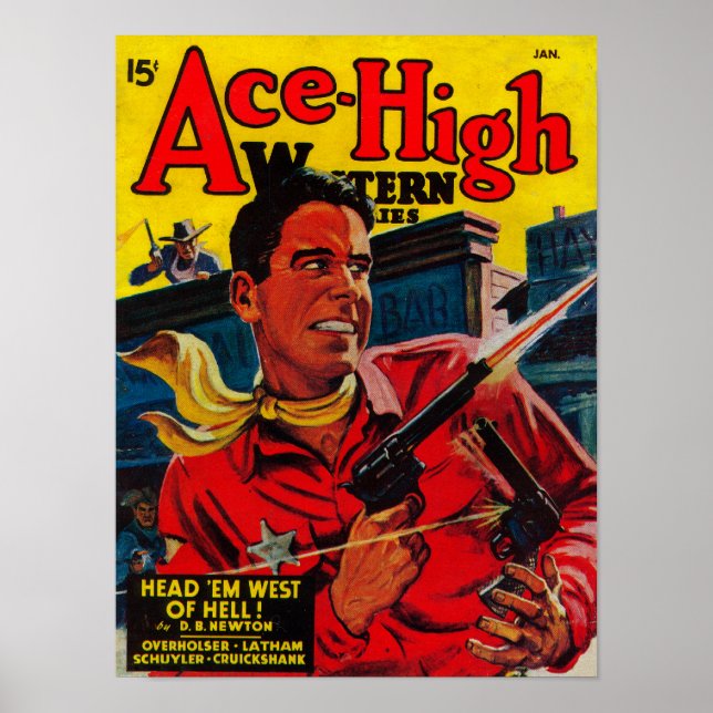 Póster Cubierta 3 de la revista Ace High (Frente)