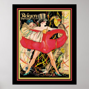 Póster Cubierta Art Decó De Cabecera De Reigen De 1927