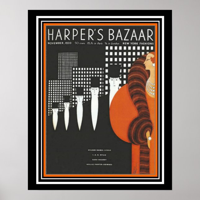 Póster Cubierta Art Deco del Bazar de Harper 16 x 20 (Frente)
