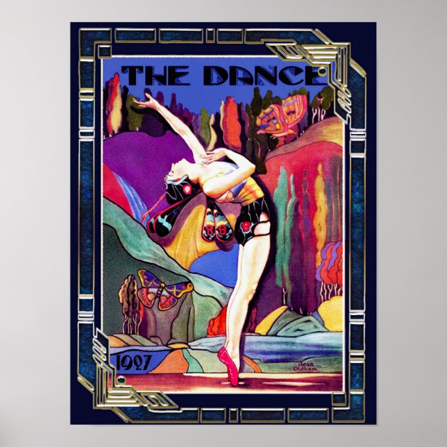 Póster Cubierta Art Deco "The Dance 1927" (Frente)