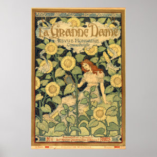 Póster Cubierta Art Nouveau 1893 de Eugène Grasset