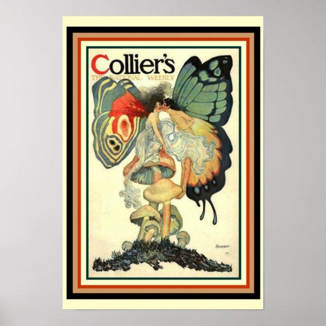 Póster Cubierta Art Nouveau de 1910 de Collier 13 x 19 (Frente)
