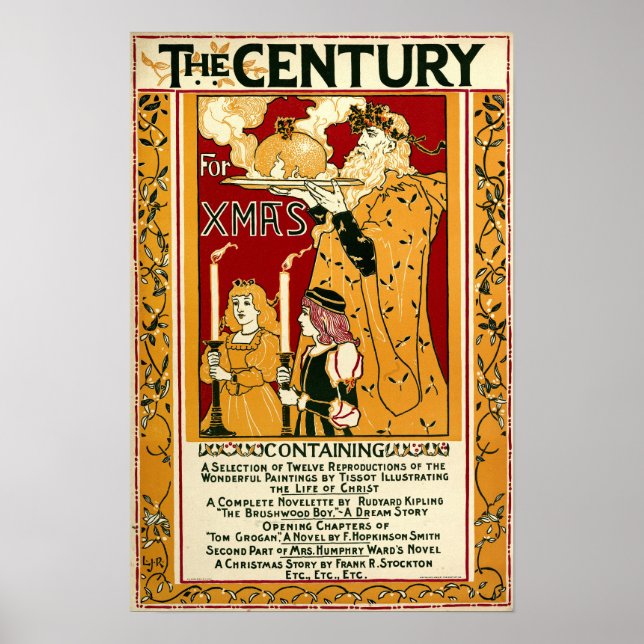Póster Cubierta de 1895 de Century Navidades por Rhead (Frente)