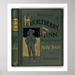 Póster Cubierta de "aventuras de Huckleberry Finn" por la
