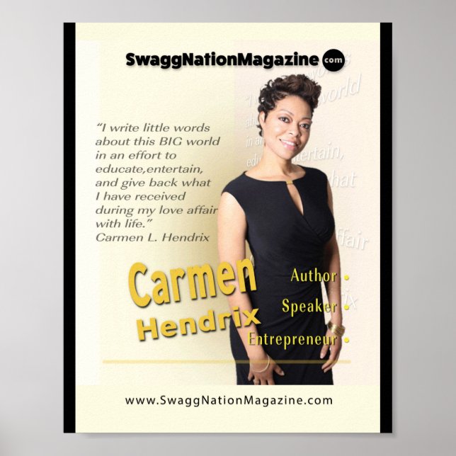 Póster Cubierta de Carmen Hendrix (Frente)