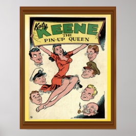 Póster Cubierta de historietas Queen Pin-Up de Katy Keene
