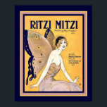 Póster Cubierta de hoja Art Déco "Ritzi Mitzi" Imprimir 1<br><div class="desc">Cubierta musical de chapa estilo Art Déco "Ritzi Mitzi" Disponible en otros tamaños.</div>