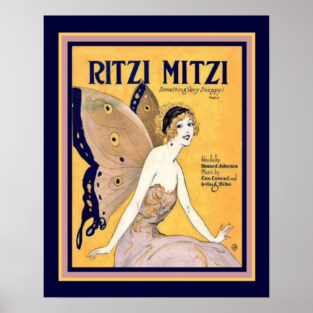 Póster Cubierta de hoja Art Déco "Ritzi Mitzi" Imprimir 1 (Frente)