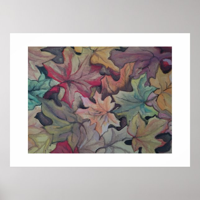 Póster Cubierta de hojas de otoño (Frente)