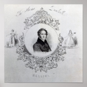 Póster Cubierta de la partitura para una contradanza