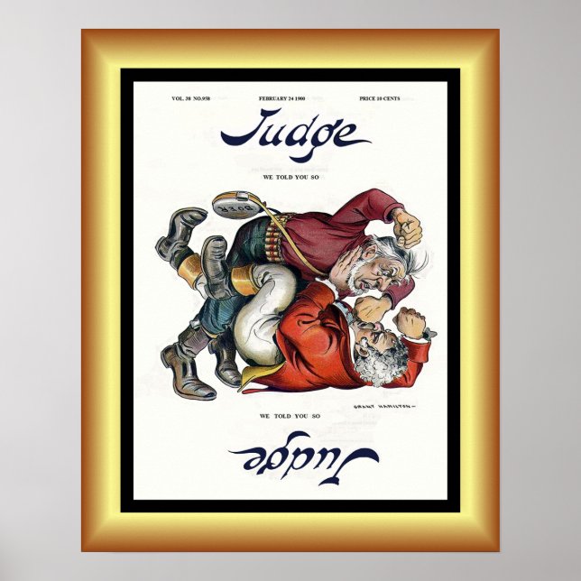 Póster Cubierta de la Revista Juez 24 de febrero de 1900  (Frente)