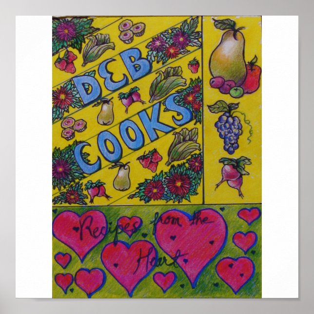 Póster Cubierta de libro de cocina - Libros de deb (Frente)