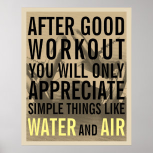 Póster Cubierta de motivación del gimnasio