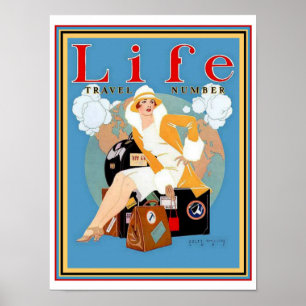 Póster Cubierta de viaje Deco Life - Coles Phillips 12 x 