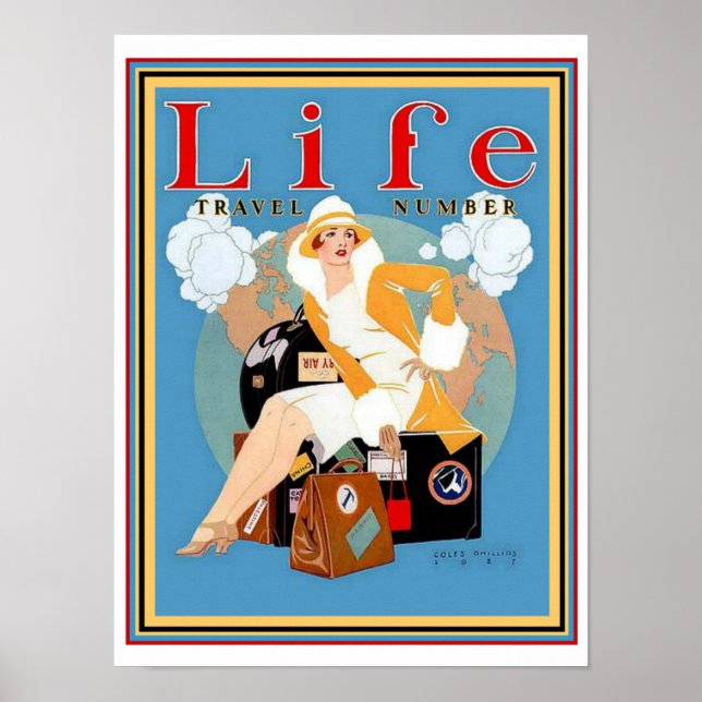 Póster Cubierta de viaje Deco Life - Coles Phillips 12 x  (Frente)