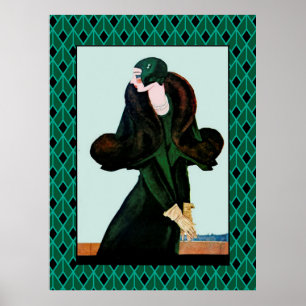 Póster Cubierta de vogue Art Decó