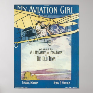 Póster Cubierta del libro de canciones de mi Chica de avi