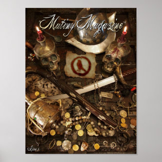 Póster Cubierta frontal de la revista Mutiny