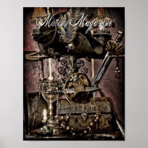 Póster Cubierta frontal de la revista Mutiny