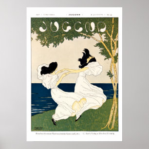 Póster Cubierta Jugens de Art Nouveau Vintage