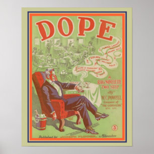 Póster Cubierta musical de hojas de dos pasos de 1920 "Do