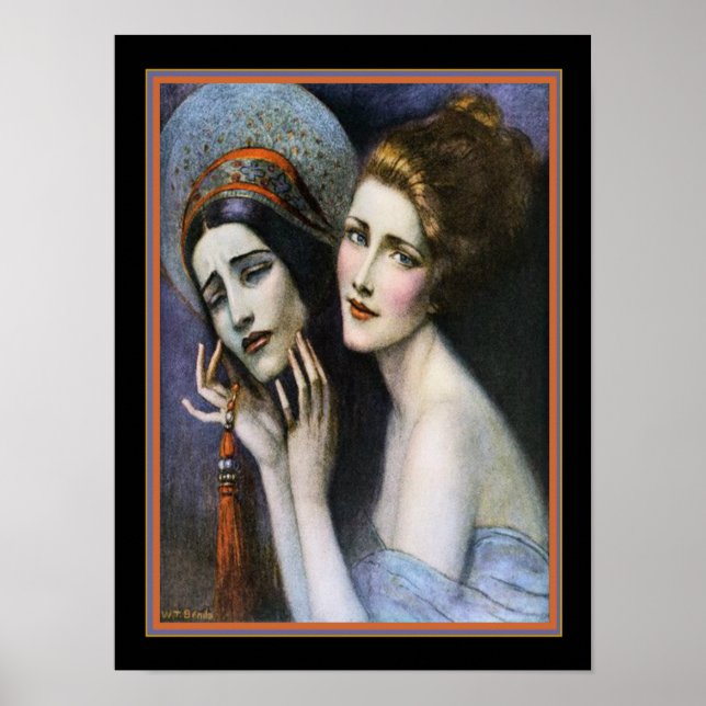 Póster Cubierta teatral Art Deco de W.T. Benda ca. 1922 (Frente)