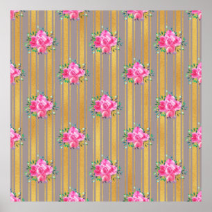 Póster Cubiertas florales de regalo para nuevo hogar