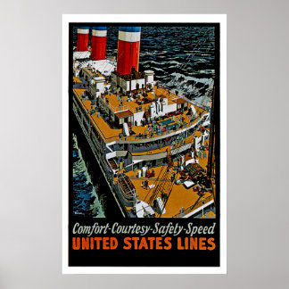 Póster Cubiertas superiores de SS Leviathan