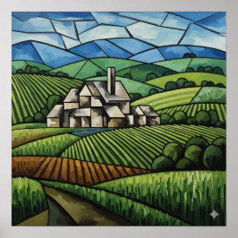 Póster Cubismo de país