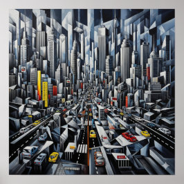 Póster Cubismo urbano