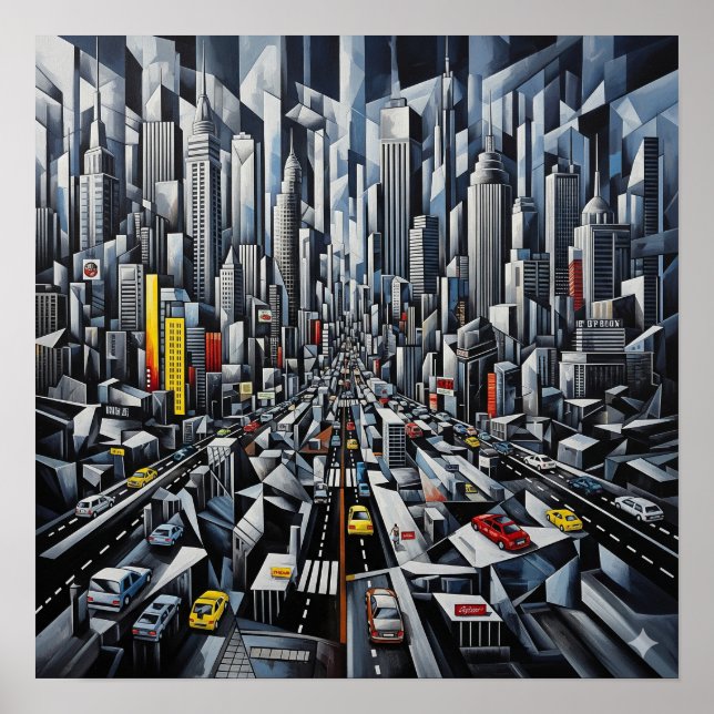 Póster Cubismo urbano (Frente)