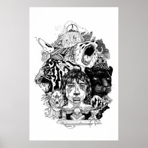 Póster Cubo de hombre