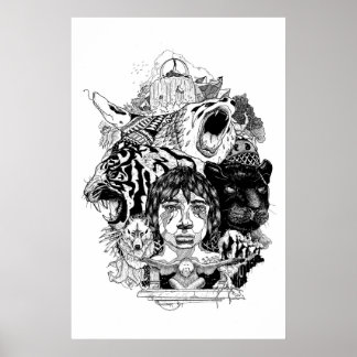 Póster Cubo de hombre