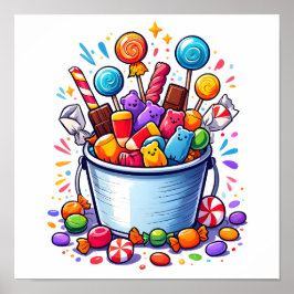 Póster Cubo de malandras para trick-or-Treat