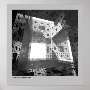 Póster Cubo fractal