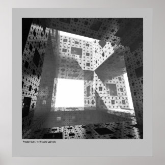 Póster Cubo fractal